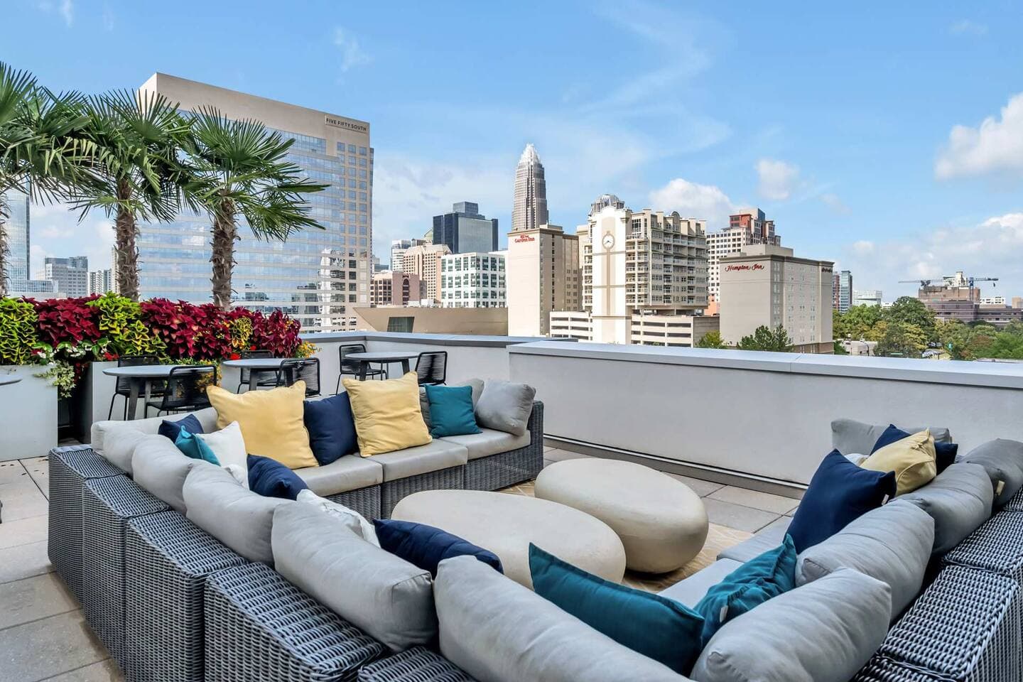 Rooftop lounge